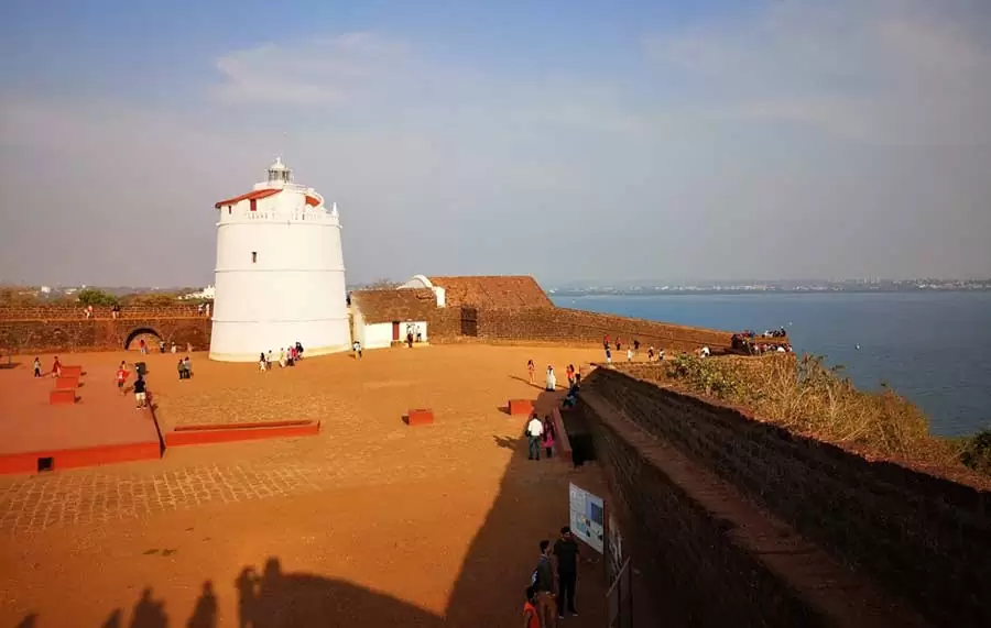 top view fort aguada in Goa top-view-fort-aguada-in-Goa